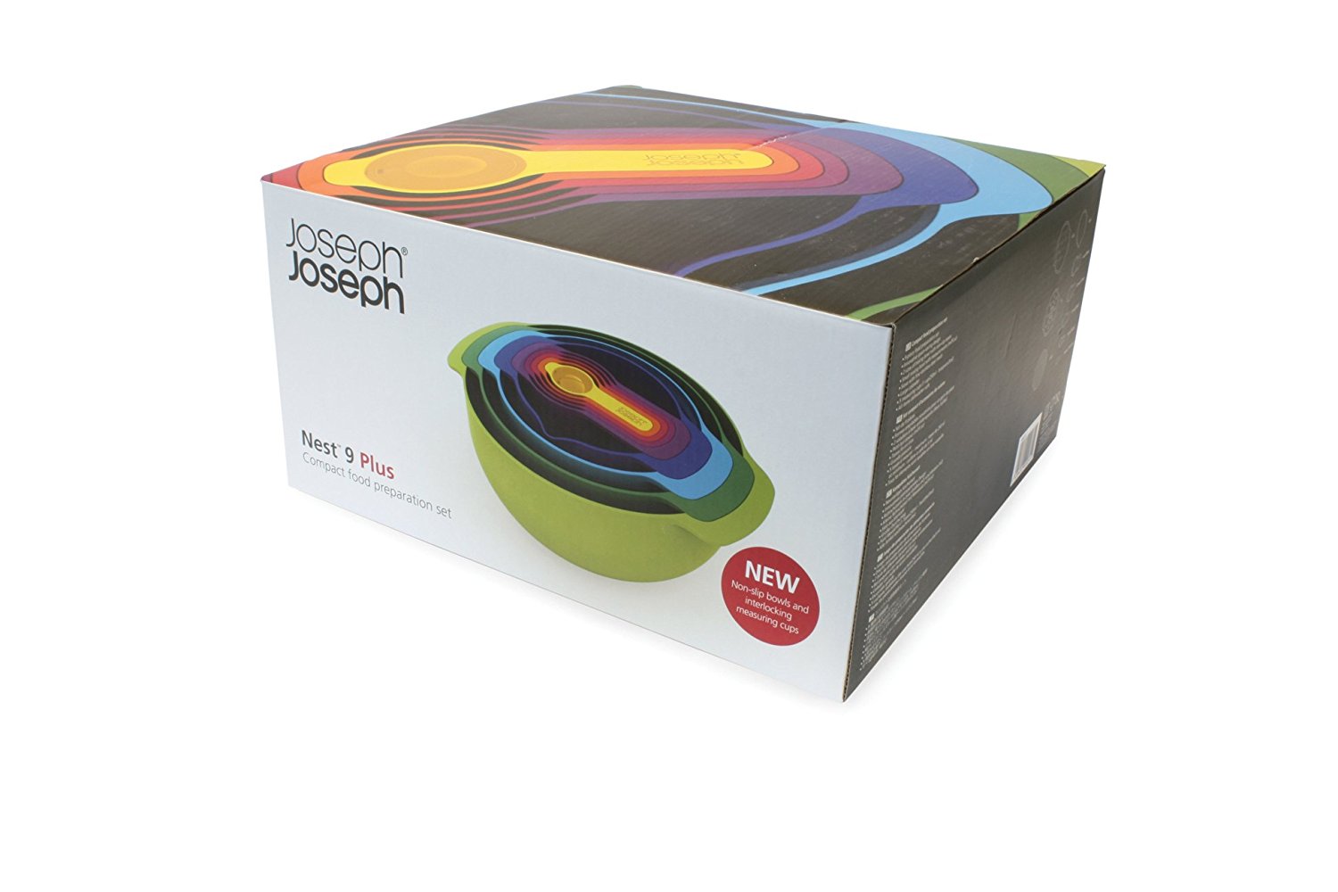 Joseph Joseph Набор мисок 9 предметов Nest Plus Multicolor | https://grandposuda.com.ua