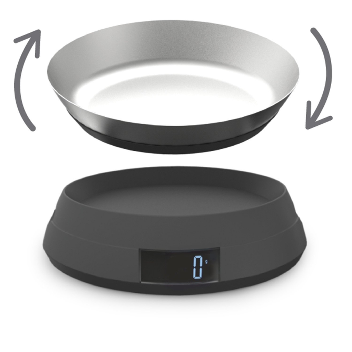 Joseph Joseph Весы кухонные серые SwitchScale | https://grandposuda.com.ua