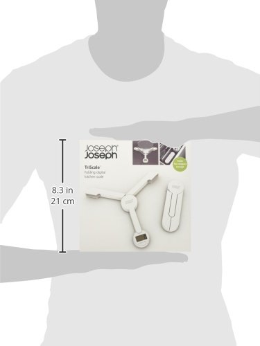 Joseph Joseph Цифровые складные весы белые TriScale | https://grandposuda.com.ua