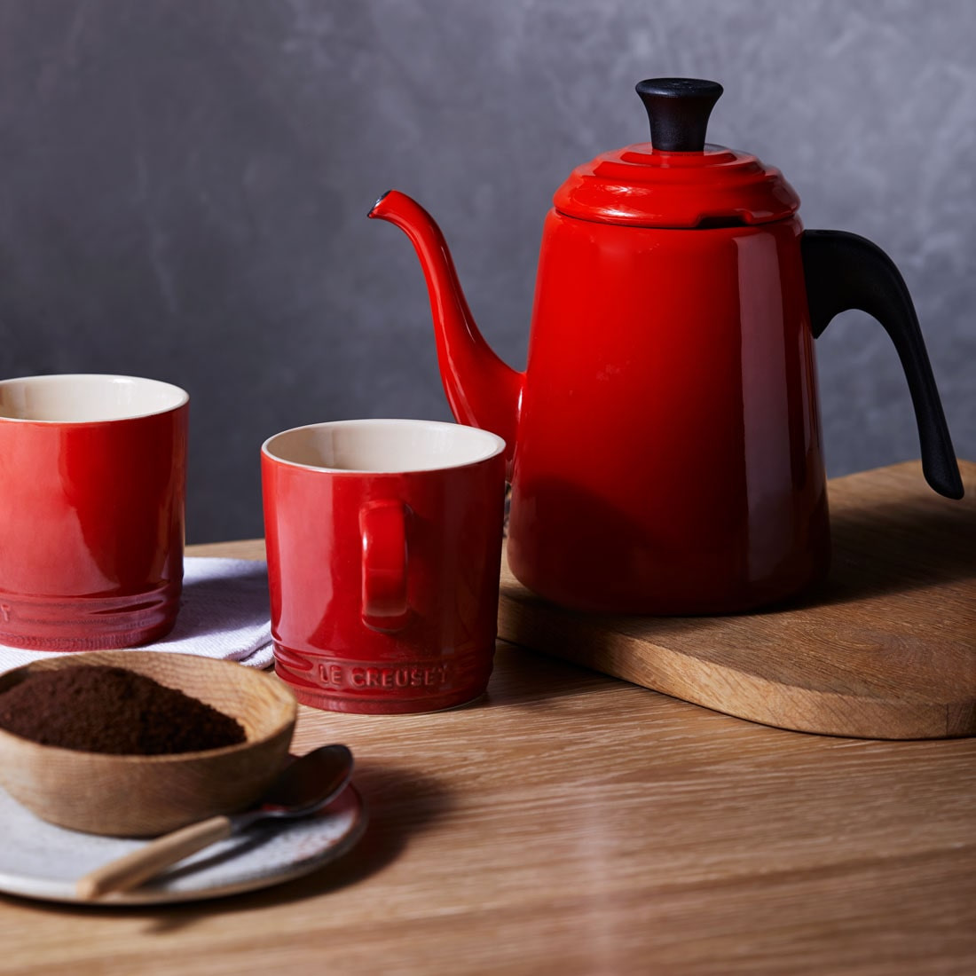 Le Creuset Чайник для пуровера 0,7 л, черный Black | https://grandposuda.com.ua