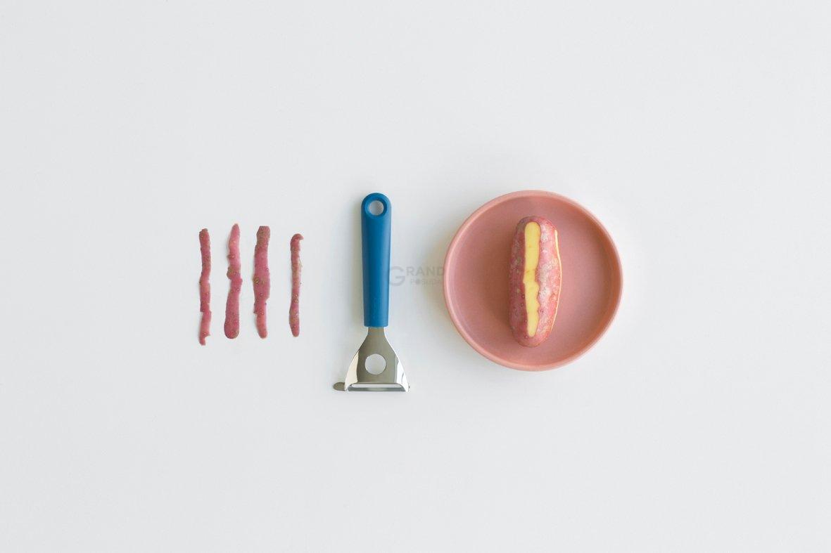 Brabantia Нож для чистки Т-образной формы 19 см синий Tasty Colours | https://grandposuda.com.ua