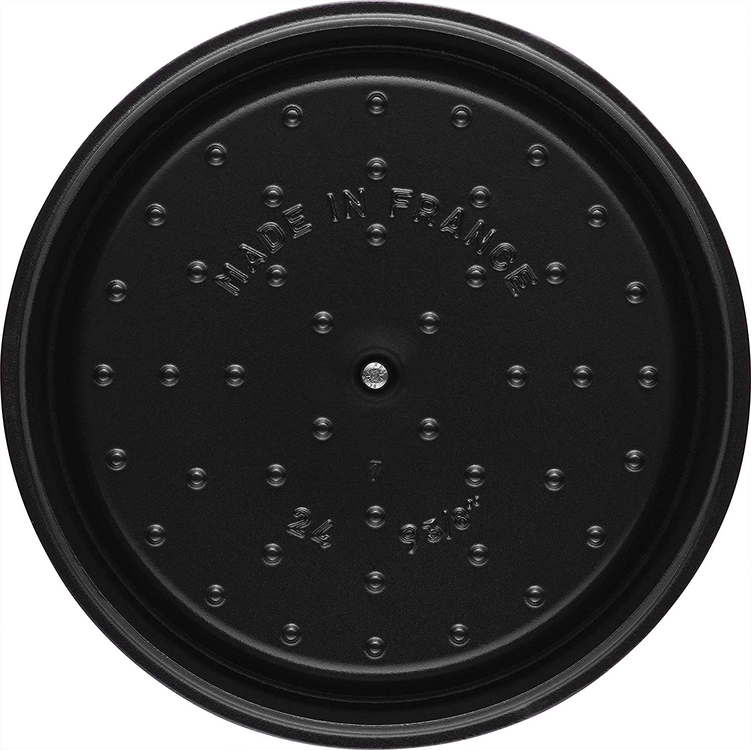 Staub Кастрюля / жаровня 24 см с крышкой бордовая | https://grandposuda.com.ua