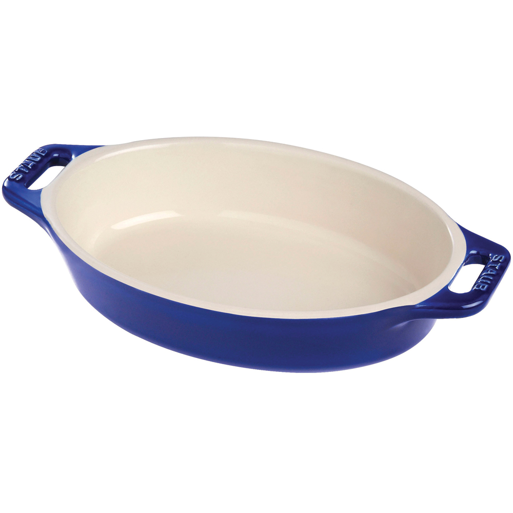 Staub Форма для запікання овальна 23 см Dark Blue | https://grandposuda.com.ua