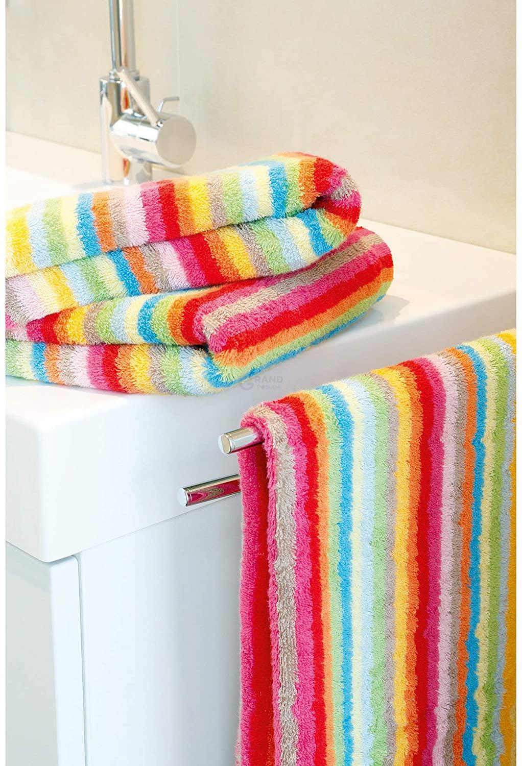 Рушник для рук 50 х 100 см Multicolor Stripe Lifestyle Cawo | https://grandposuda.com.ua