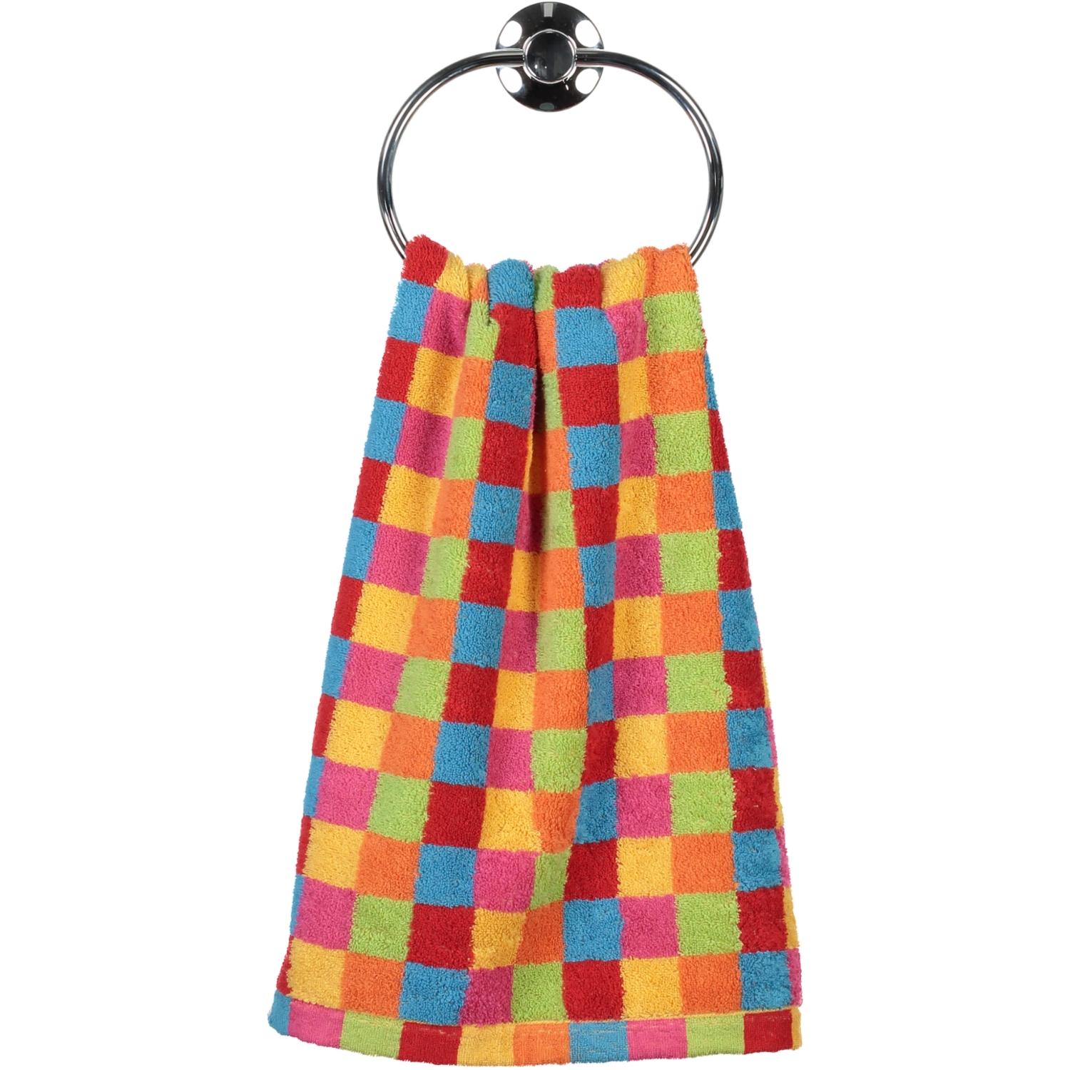 Полотенце для рук 50 х 100 см Multicolor Cube Karo Lifestyle Cawo | https://grandposuda.com.ua
