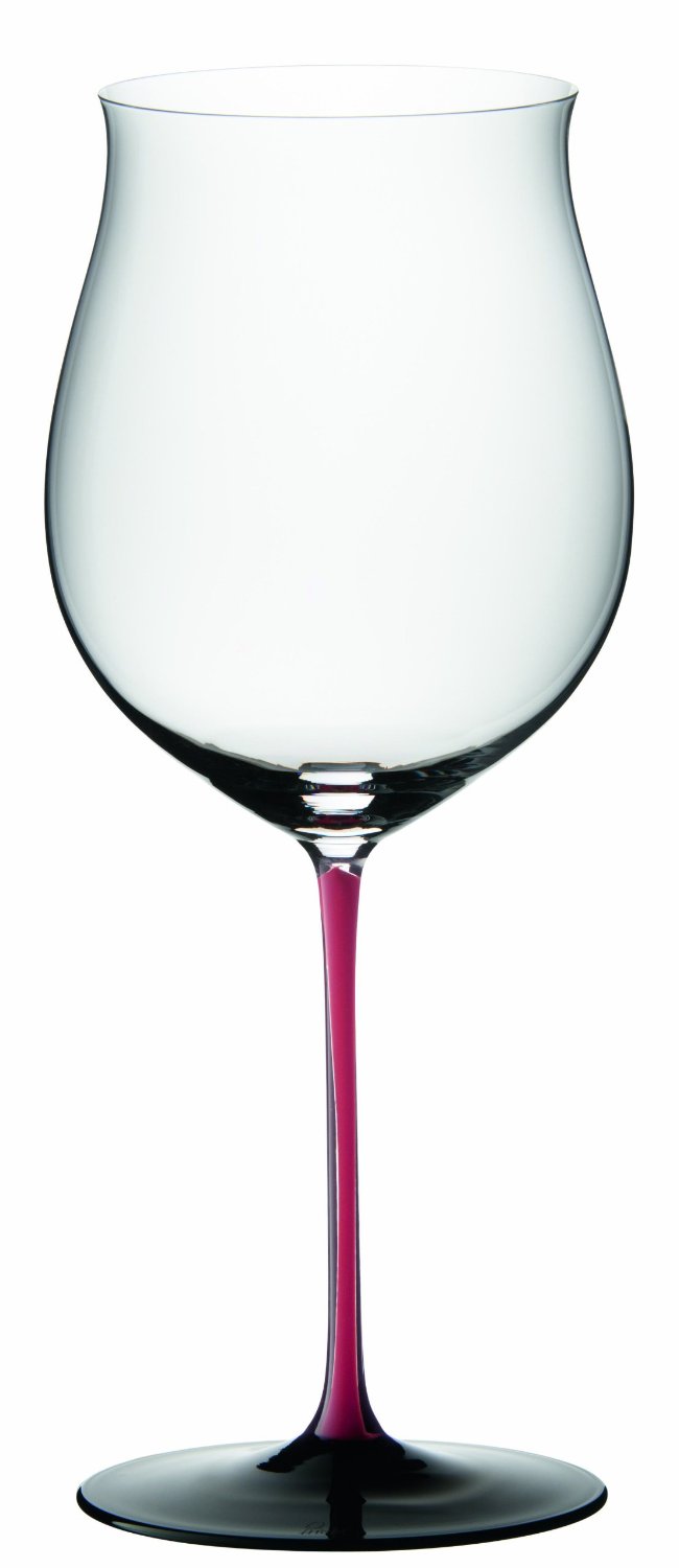 Riedel Фужер Burgundy Grand Cru 1050 мл, хрусталь с черным основанием, ручная работа, Black Series | https://grandposuda.com.ua