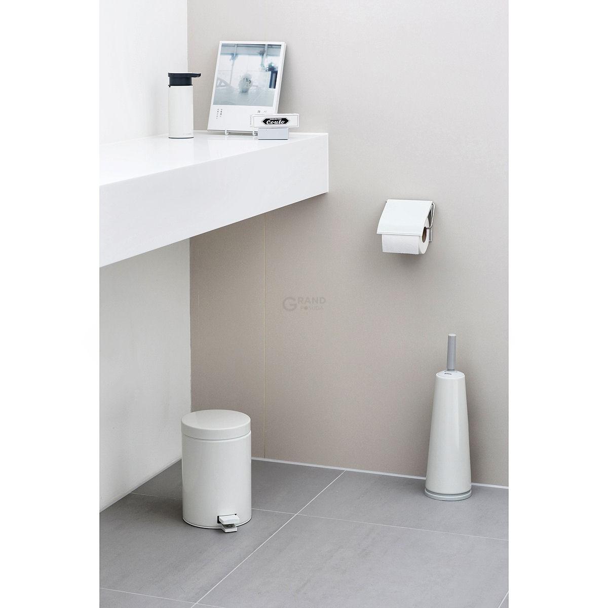 Brabantia Туалетный ершик с держателем белый Classic | https://grandposuda.com.ua