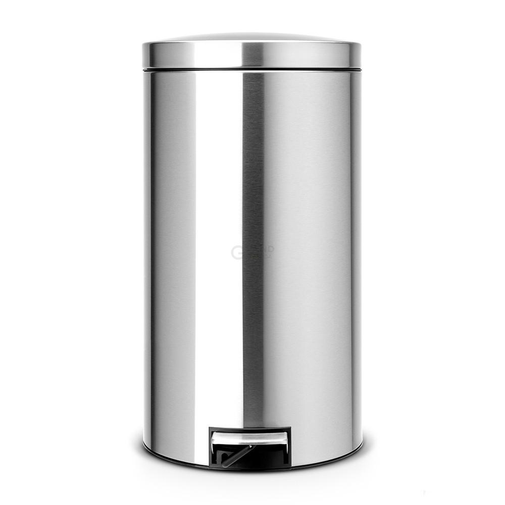 Brabantia Мусорный бак с педалью 45 л бесшумный матовая сталь с защитой от отпечатков пальцев Pedal Bin Brabantia Мусорный бак с педалью 45 л бесшумный матовая сталь с защитой от отпечатков пальцев Pedal Bin | https://grandposuda.com.ua