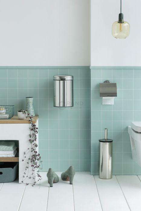 Brabantia Туалетный ершик с держателем матовая сталь Profile | https://grandposuda.com.ua