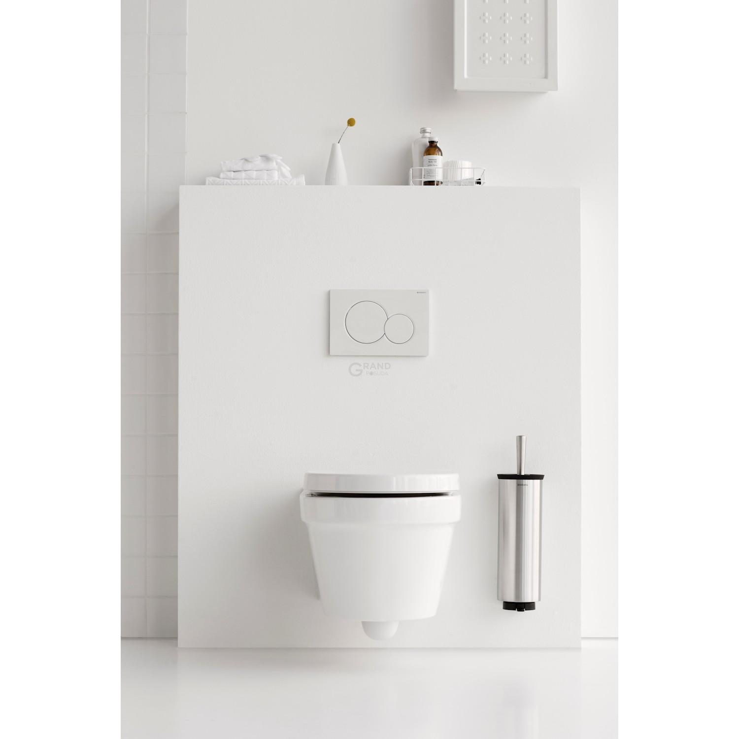 Brabantia Туалетный ершик с держателем глянцевая сталь Profile | https://grandposuda.com.ua