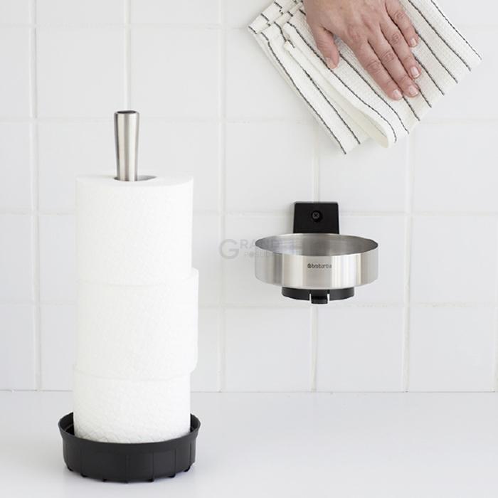 Brabantia Диспенсер для хранения туалетной бумаги (до 3х рулонов) глянцевый стальной Profile | https://grandposuda.com.ua