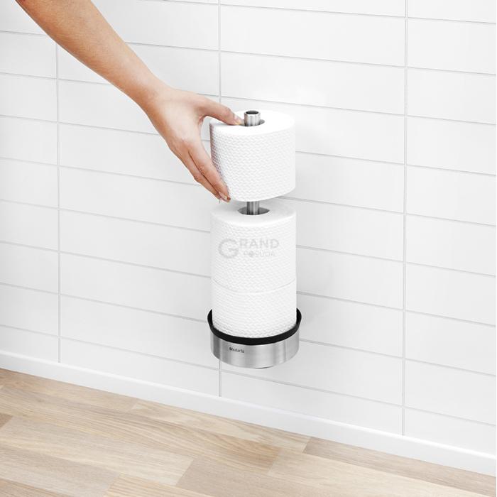 Brabantia Диспенсер для хранения туалетной бумаги (до 3х рулонов) матовый стальной Profile | https://grandposuda.com.ua