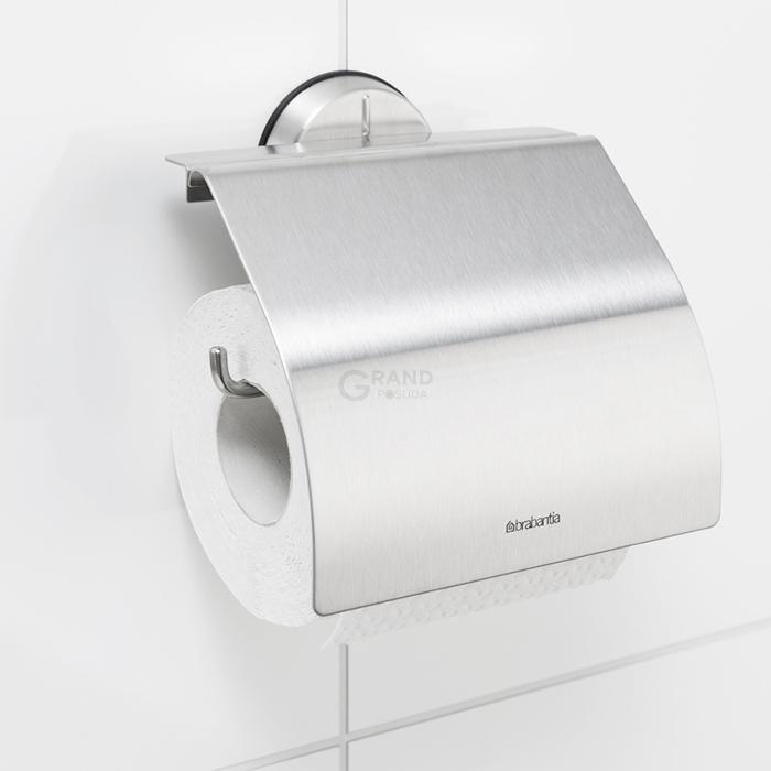 Brabantia Держатель для туалетной бумаги матовый стальной Profile | https://grandposuda.com.ua