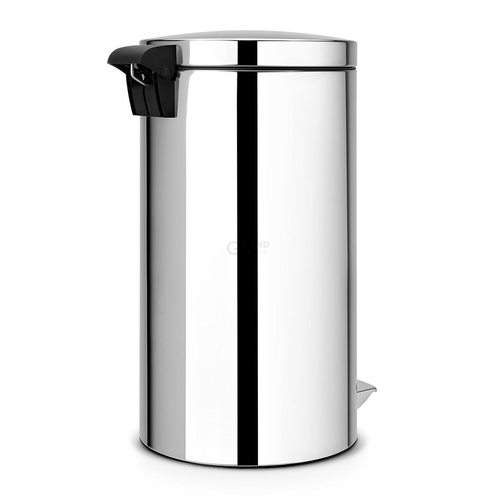 Brabantia Сміттєвий бак з педаллю 45 л безшумний сталевий глянсовий Pedal Bin | https://grandposuda.com.ua
