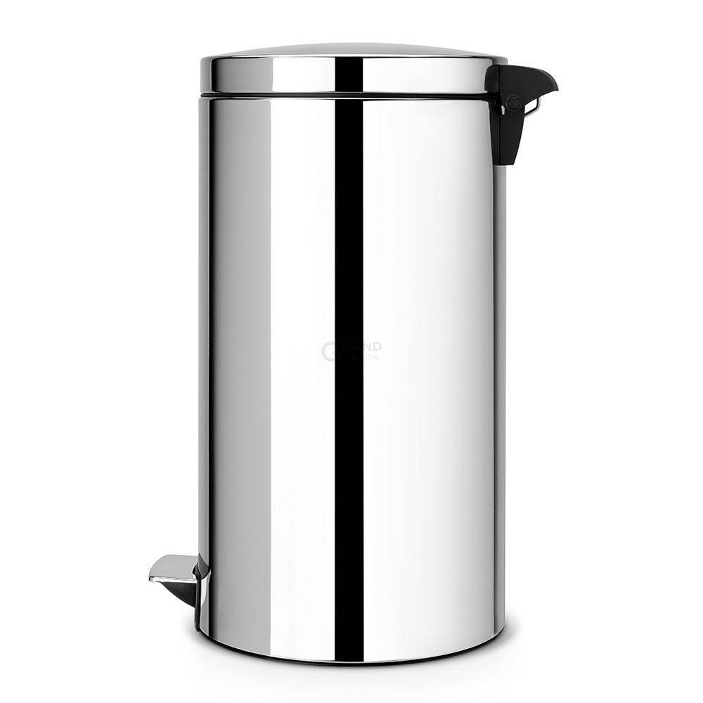 Brabantia Сміттєвий бак з педаллю 45 л безшумний сталевий глянсовий Pedal Bin | https://grandposuda.com.ua
