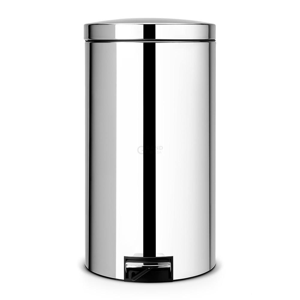 Brabantia Мусорный бак с педалью 45 л бесшумный стальной глянцевый Pedal Bin Brabantia Мусорный бак с педалью 45 л бесшумный стальной глянцевый Pedal Bin | https://grandposuda.com.ua