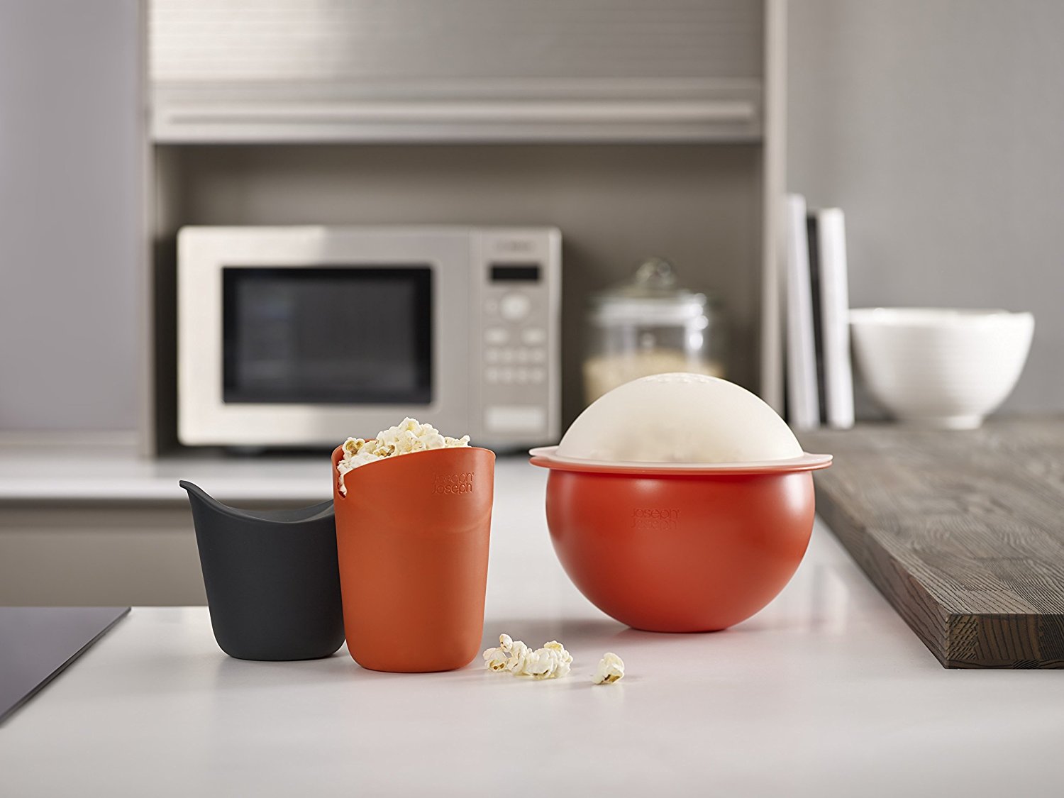 Joseph Joseph Набор стаканов для приготовления и подачи попкорна M-Cuisine Single-Portion | https://grandposuda.com.ua
