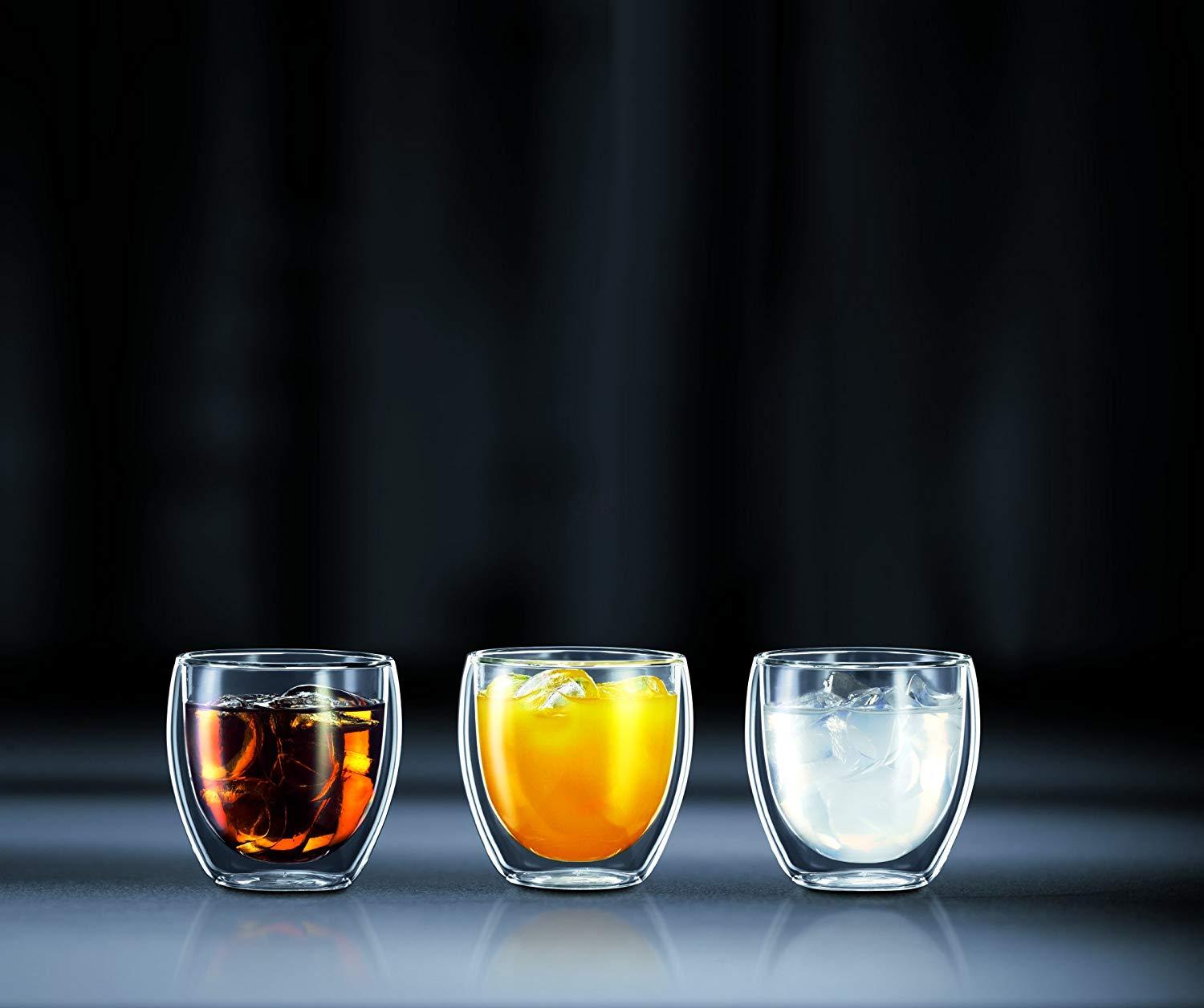 Bodum Набір склянок з подвійними стінками, 0,25 л, 6 предметів, Pavina | https://grandposuda.com.ua