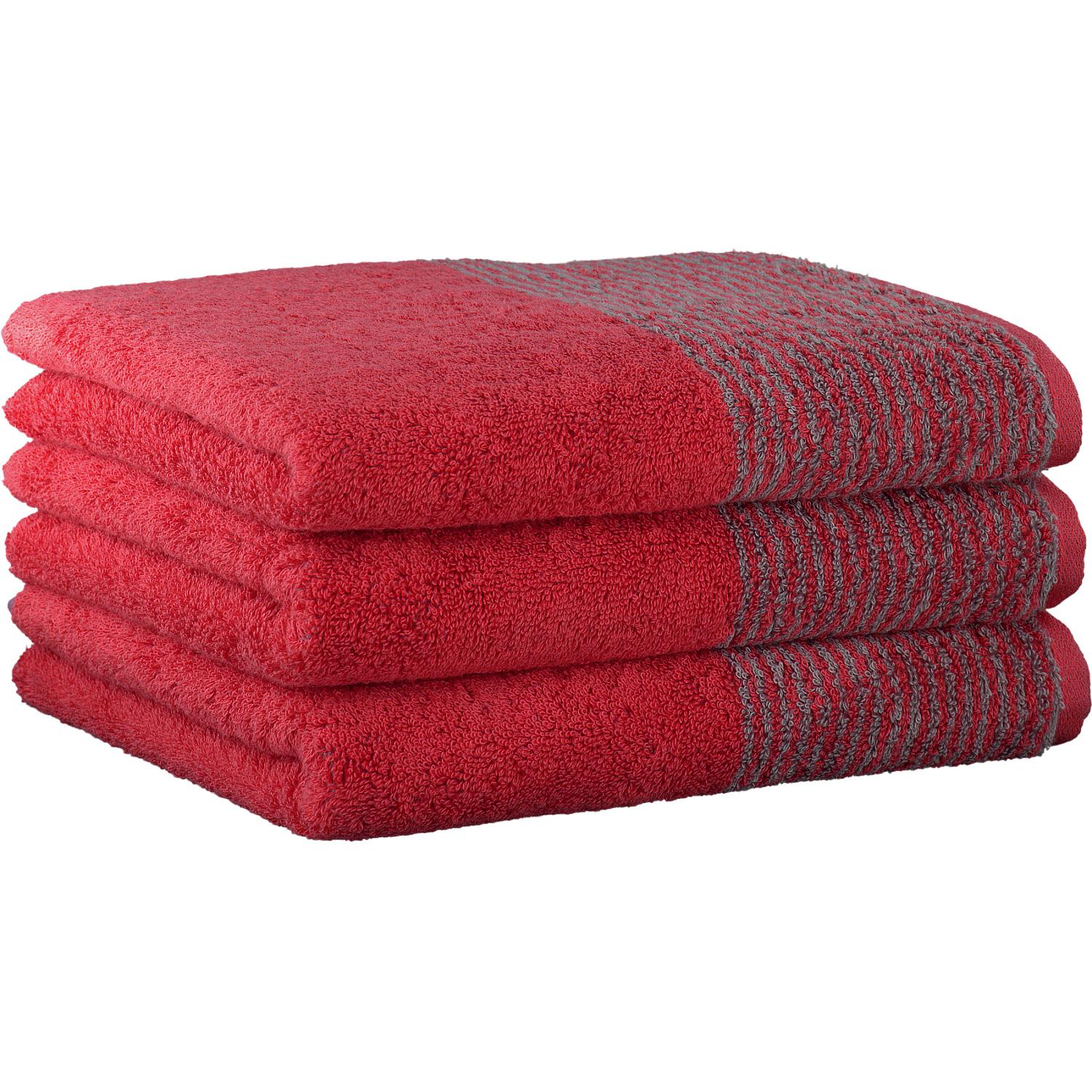 Полотенце гостевое 30 х 50 см Rot Two-Tone Cawo | https://grandposuda.com.ua