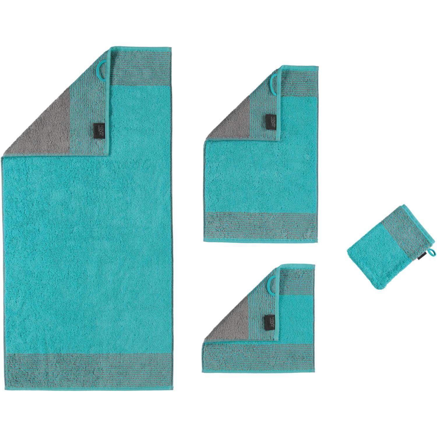 Рушник для рук 50 х 100 см Turquoise Two-Tone Cawo | https://grandposuda.com.ua