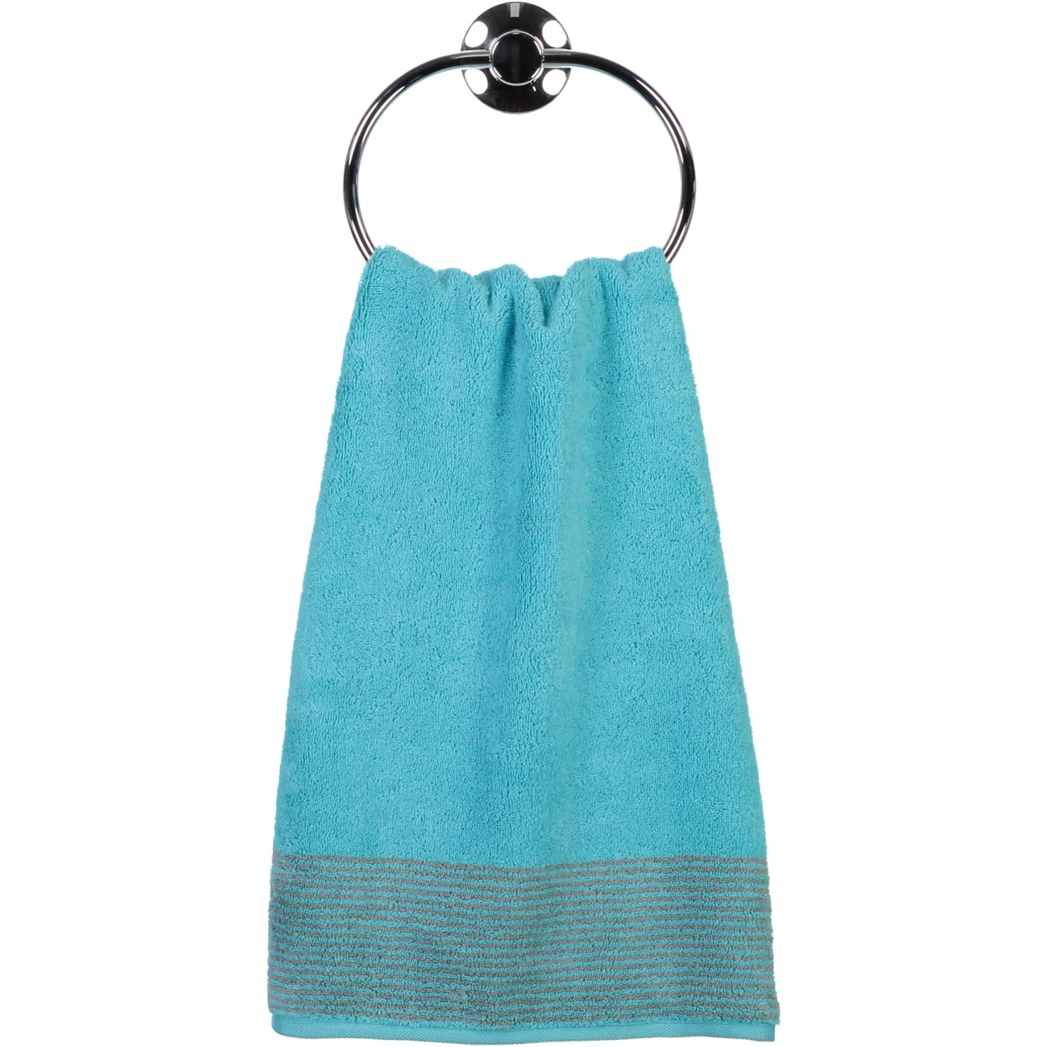 Рушник для рук 50 х 100 см Turquoise Two-Tone Cawo | https://grandposuda.com.ua