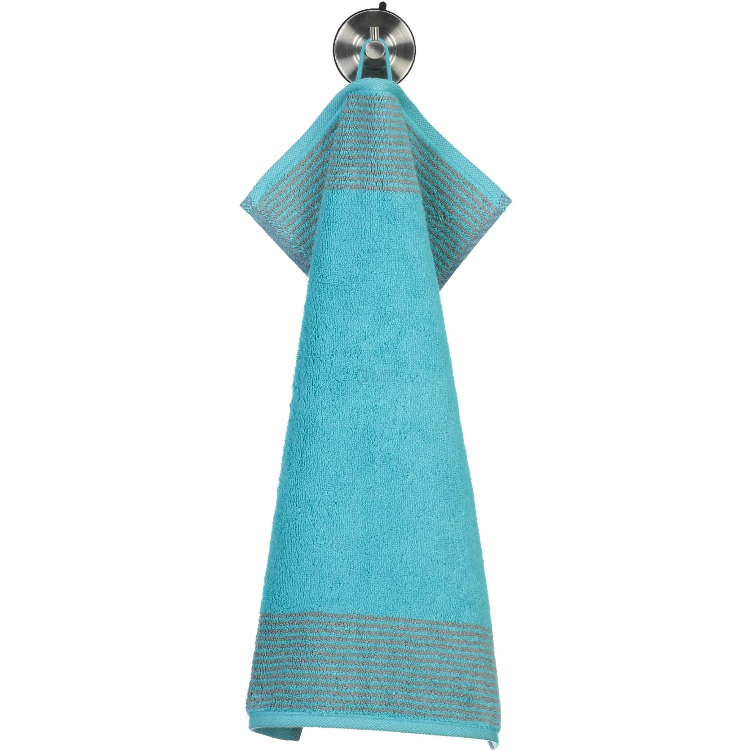 Полотенце гостевое 30 х 50 см Turquoise Two-Tone Cawo | https://grandposuda.com.ua