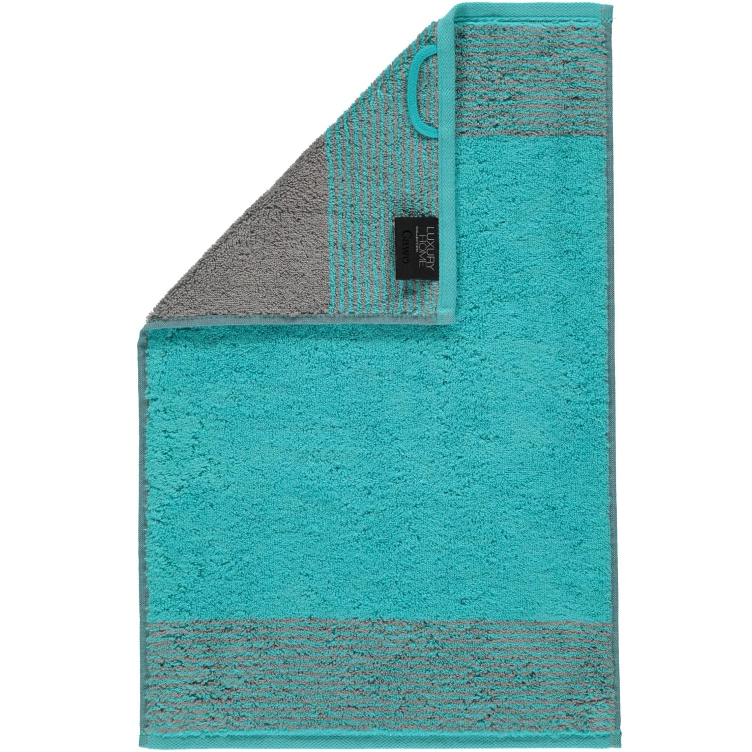 Полотенце гостевое 30 х 50 см Turquoise Two-Tone Cawo | https://grandposuda.com.ua
