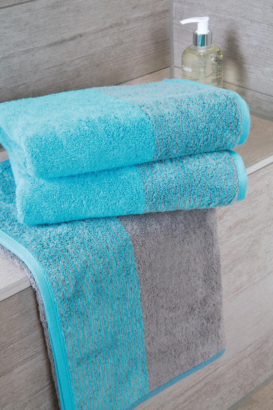 Мочалка-варежка 16 х 22 см Turquoise Two-Tone Cawo | https://grandposuda.com.ua