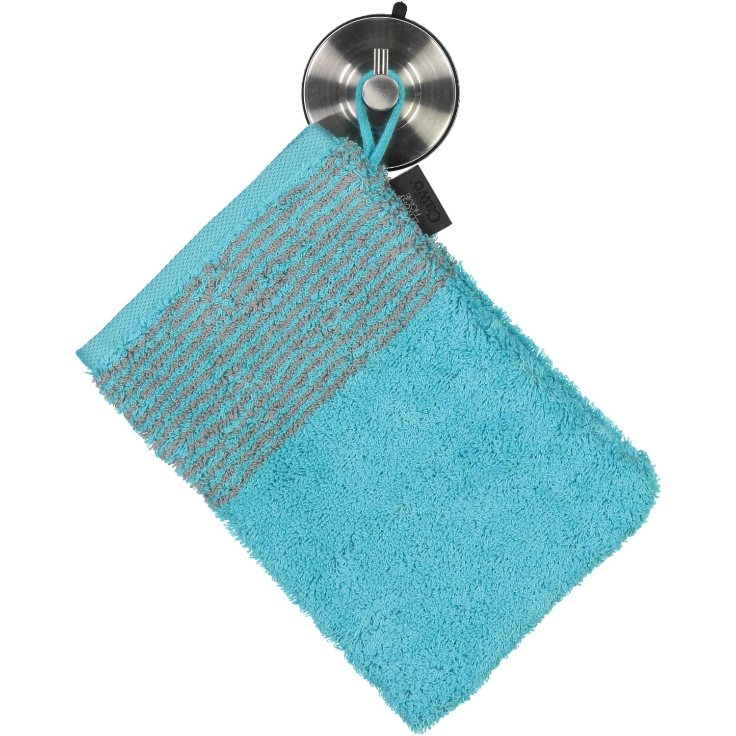 Мочалка-варежка 16 х 22 см Turquoise Two-Tone Cawo | https://grandposuda.com.ua