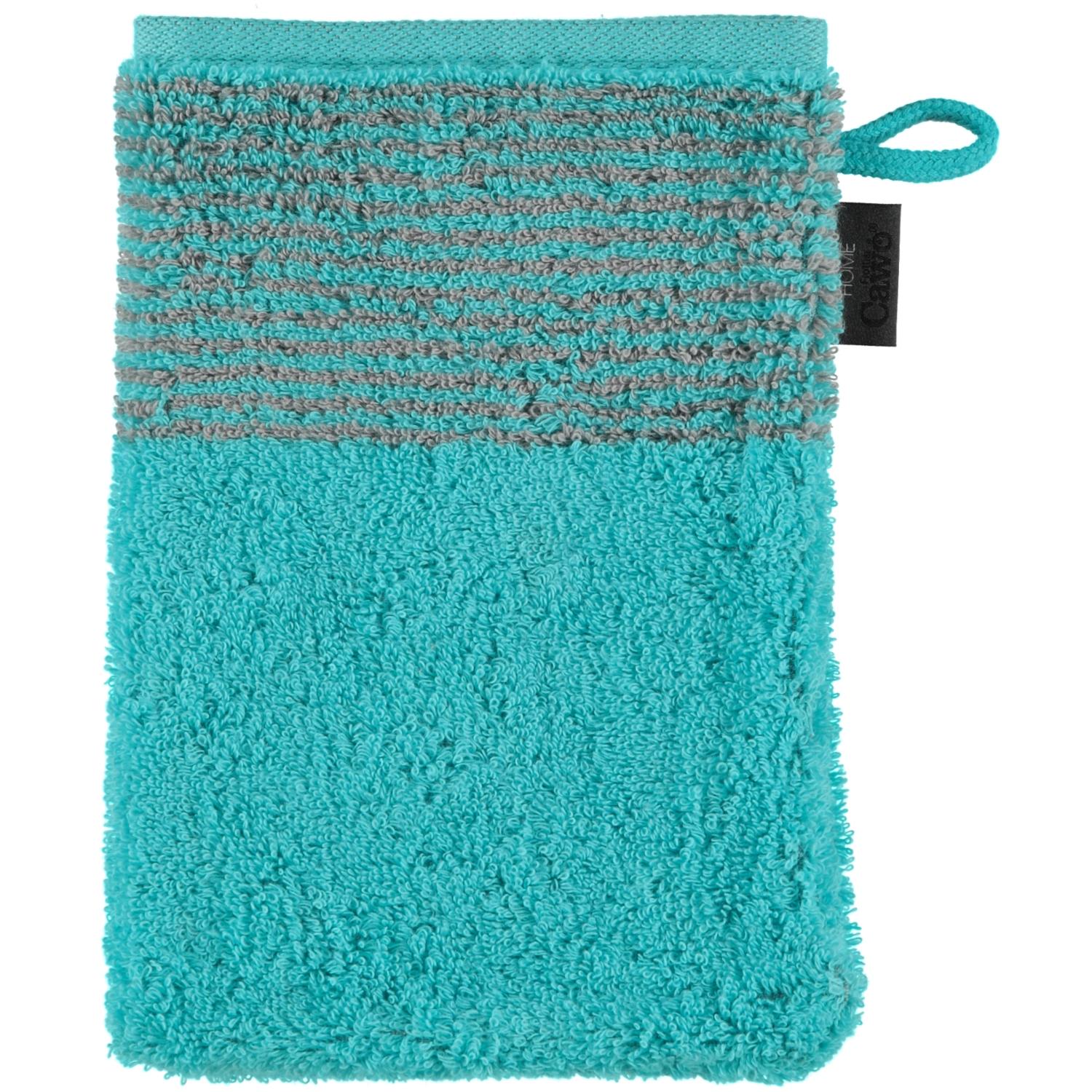 Мочалка-варежка 16 х 22 см Turquoise Two-Tone Cawo | https://grandposuda.com.ua