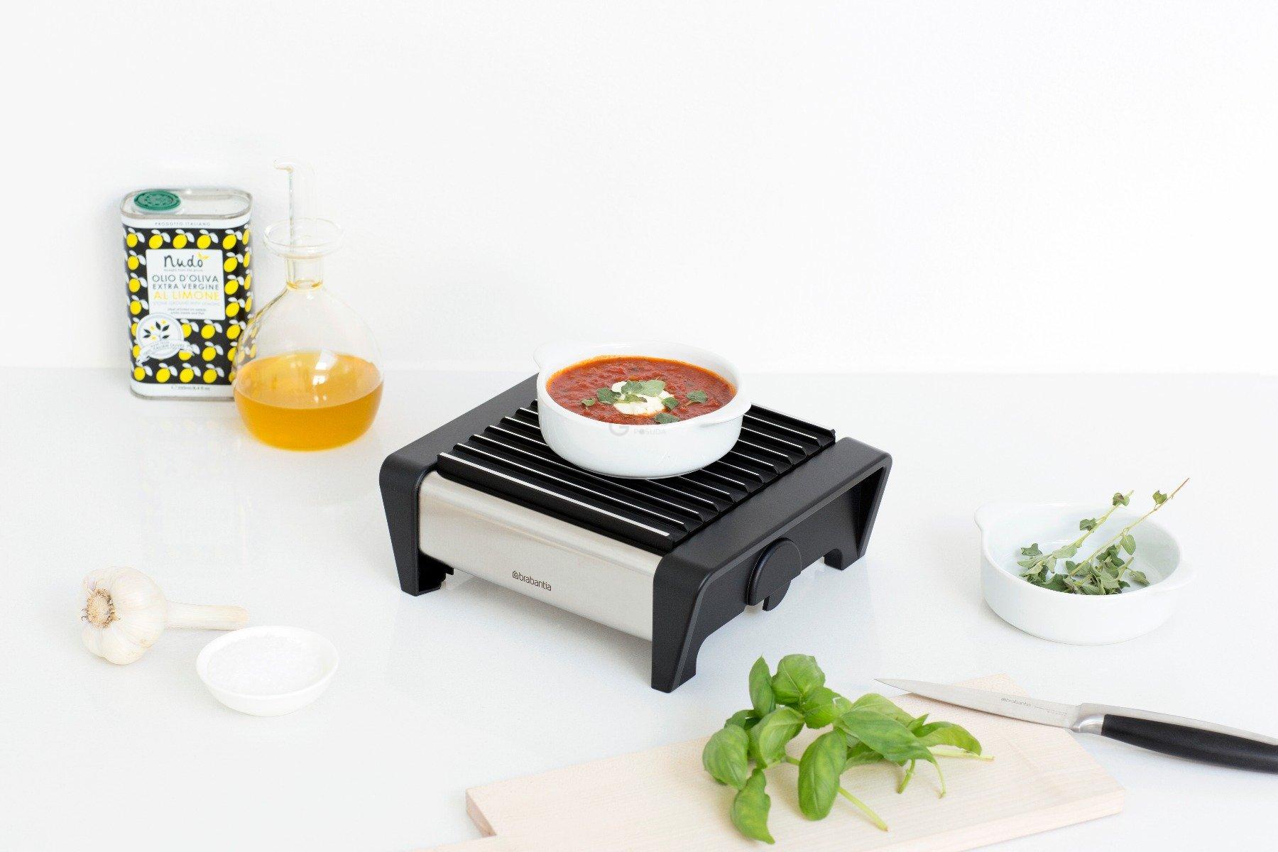 Brabantia Панель для разогрева с одной конфоркой серая Classic | https://grandposuda.com.ua