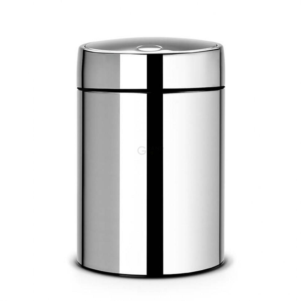 Brabantia Мусорный бак 5 л стальной глянцевый Slide Bin Brabantia Мусорный бак 5 л стальной глянцевый Slide Bin | https://grandposuda.com.ua