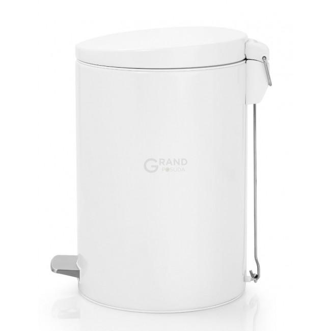 Brabantia Сміттєвий бак з педаллю білий 20 л, з роздільником для сміття Pedal Bin | https://grandposuda.com.ua