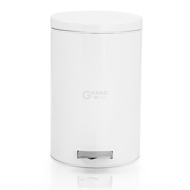 Brabantia Сміттєвий бак з педаллю білий 20 л, з роздільником для сміття Pedal Bin | https://grandposuda.com.ua