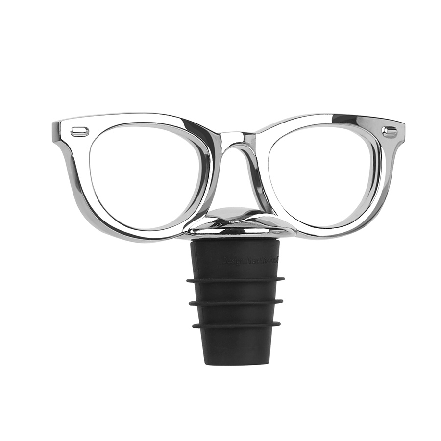 Umbra Пробка для пляшки glasses хром | https://grandposuda.com.ua