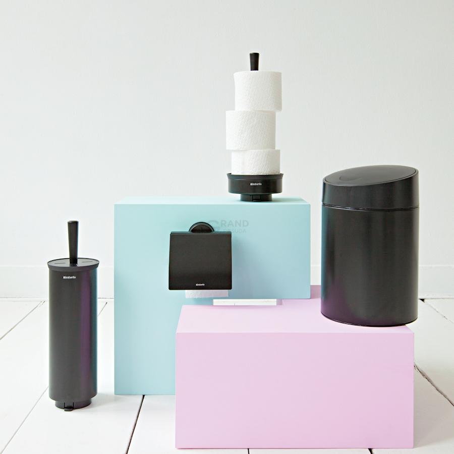 Brabantia Диспенсер для хранения туалетной бумаги (до 3х рулонов) черный Profile | https://grandposuda.com.ua