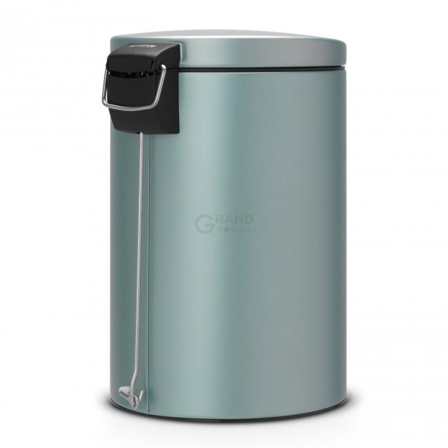Brabantia Мусорный бак с педалью мятный металлик 20 л, с разделителем для мусора Pedal Bin | https://grandposuda.com.ua