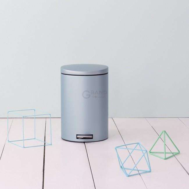 Brabantia Мусорный бак с педалью мятный металлик 20 л, с разделителем для мусора Pedal Bin | https://grandposuda.com.ua