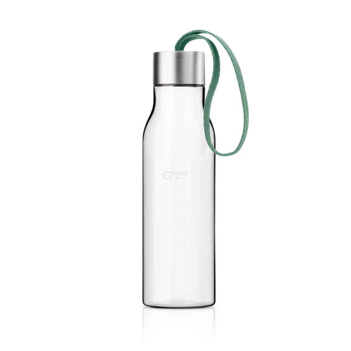 Eva Solo Пляшка 0,5 л прозора / зелена Trinkflasche | https://grandposuda.com.ua