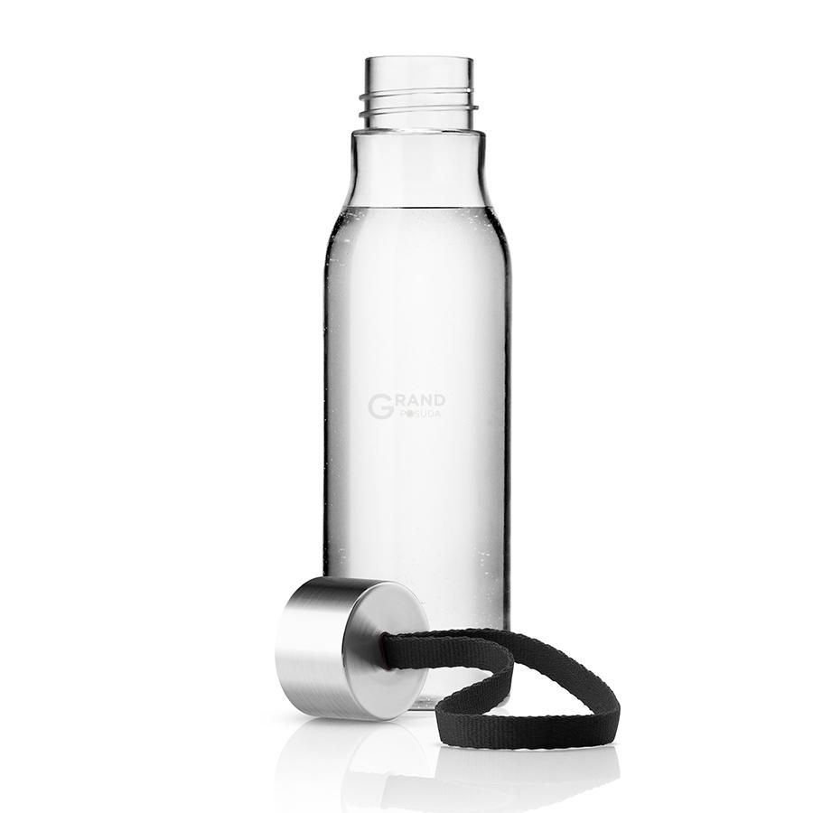 Eva Solo Пляшка 0,5 л прозора / чорна Trinkflasche | https://grandposuda.com.ua