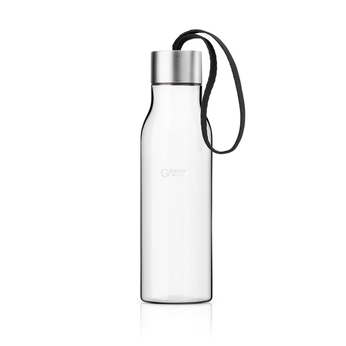 Eva Solo Пляшка 0,5 л прозора / чорна Trinkflasche | https://grandposuda.com.ua