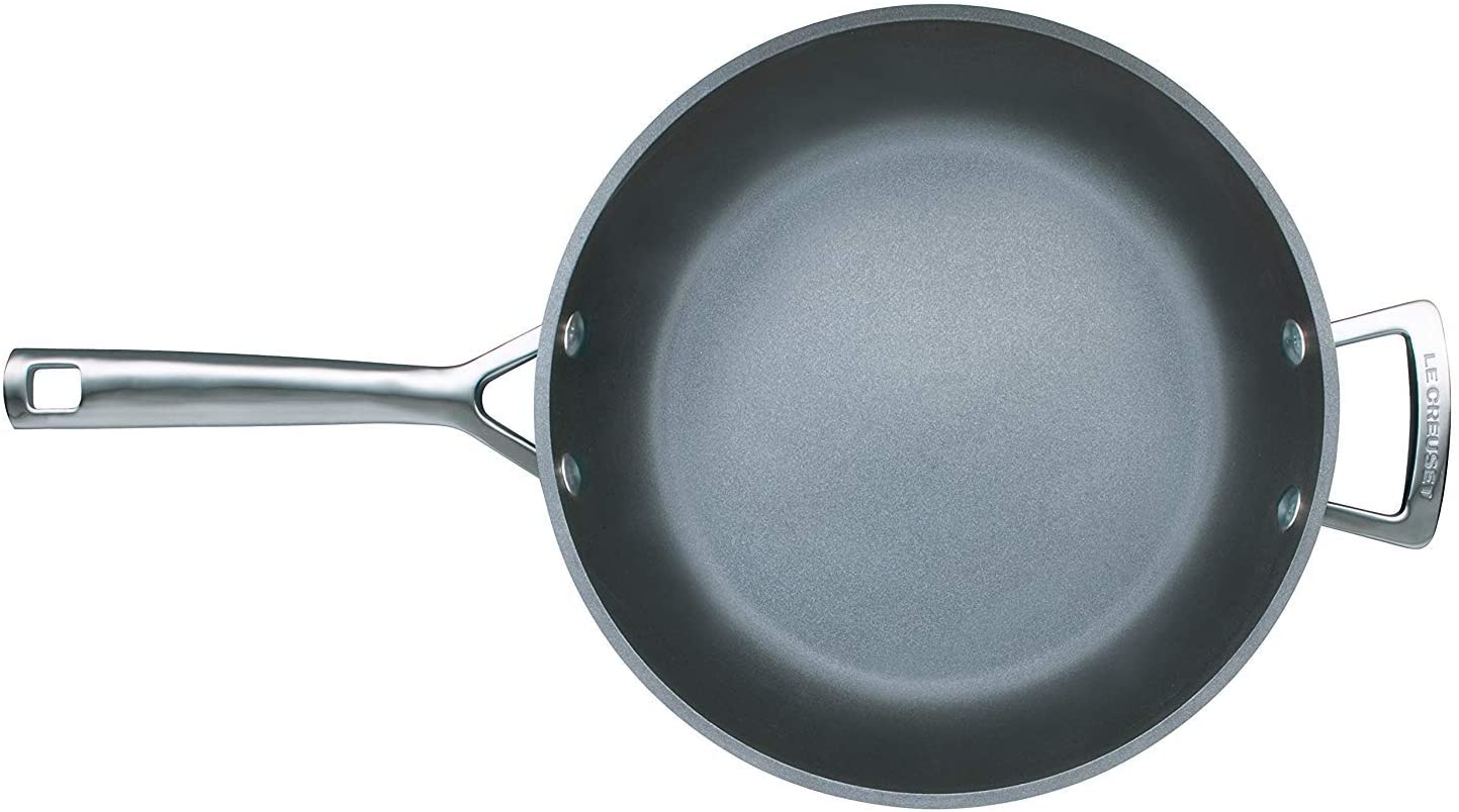 Le Creuset Сковорода з допоміжною ручкою глибока 29,1 см Чорна | https://grandposuda.com.ua