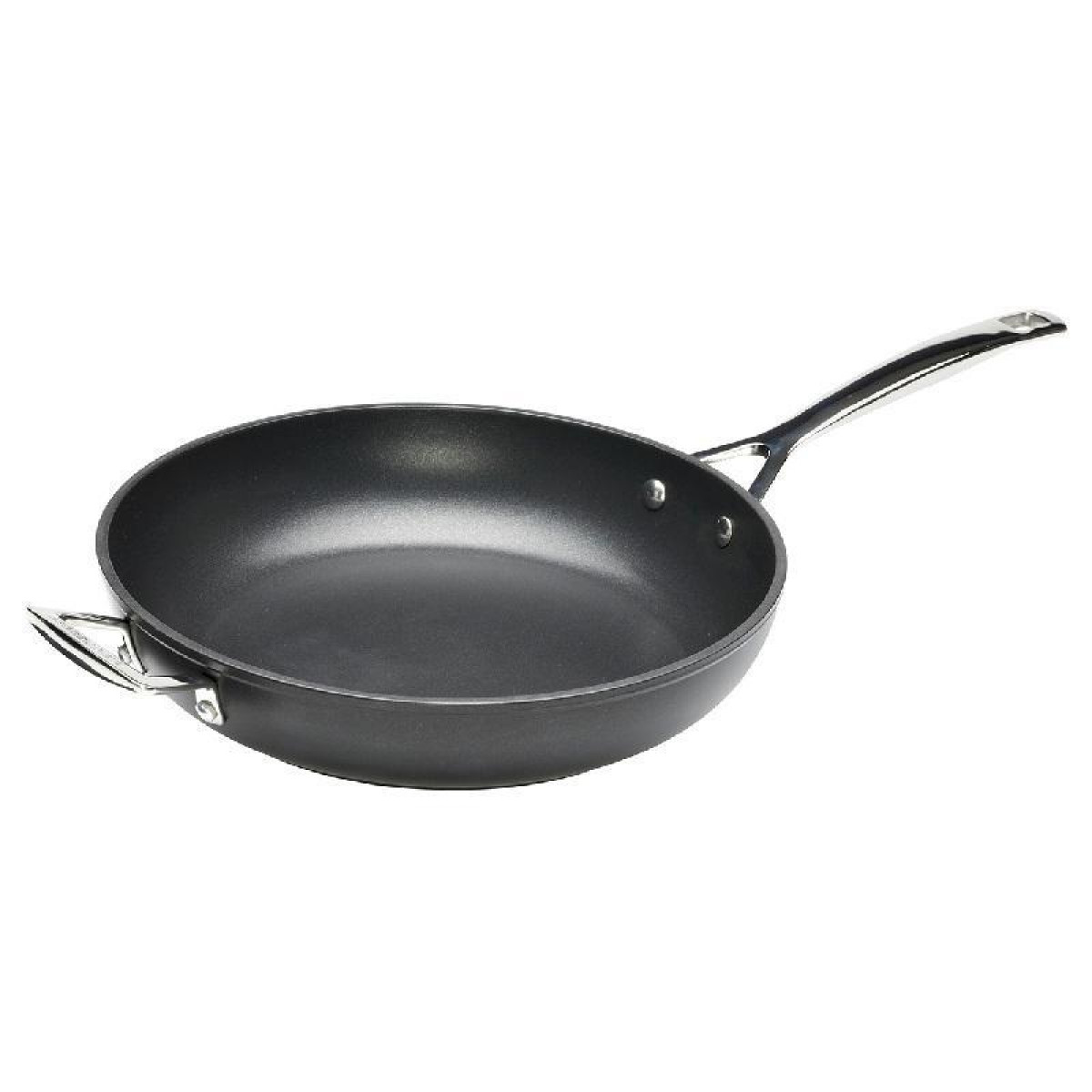 Le Creuset Сковорода со вспомогательной ручкой глубокая 31,1 см черная | https://grandposuda.com.ua