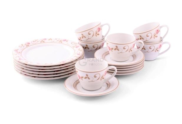 Friesland Кавовий сервіз 18 предметів Horizont Rosen | https://grandposuda.com.ua
