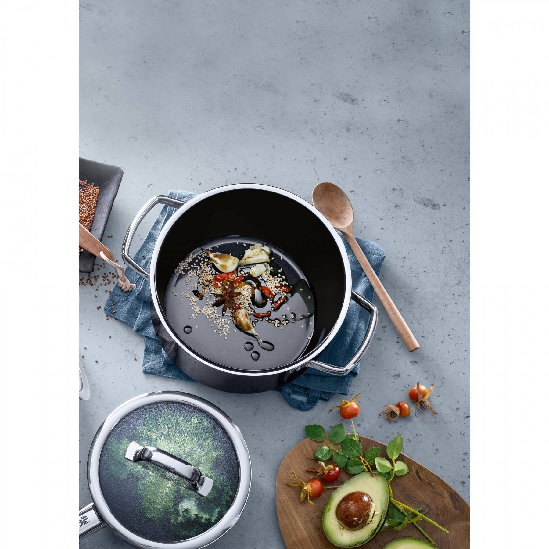 WMF Кастрюля 20 см Black Fusiontec | https://grandposuda.com.ua