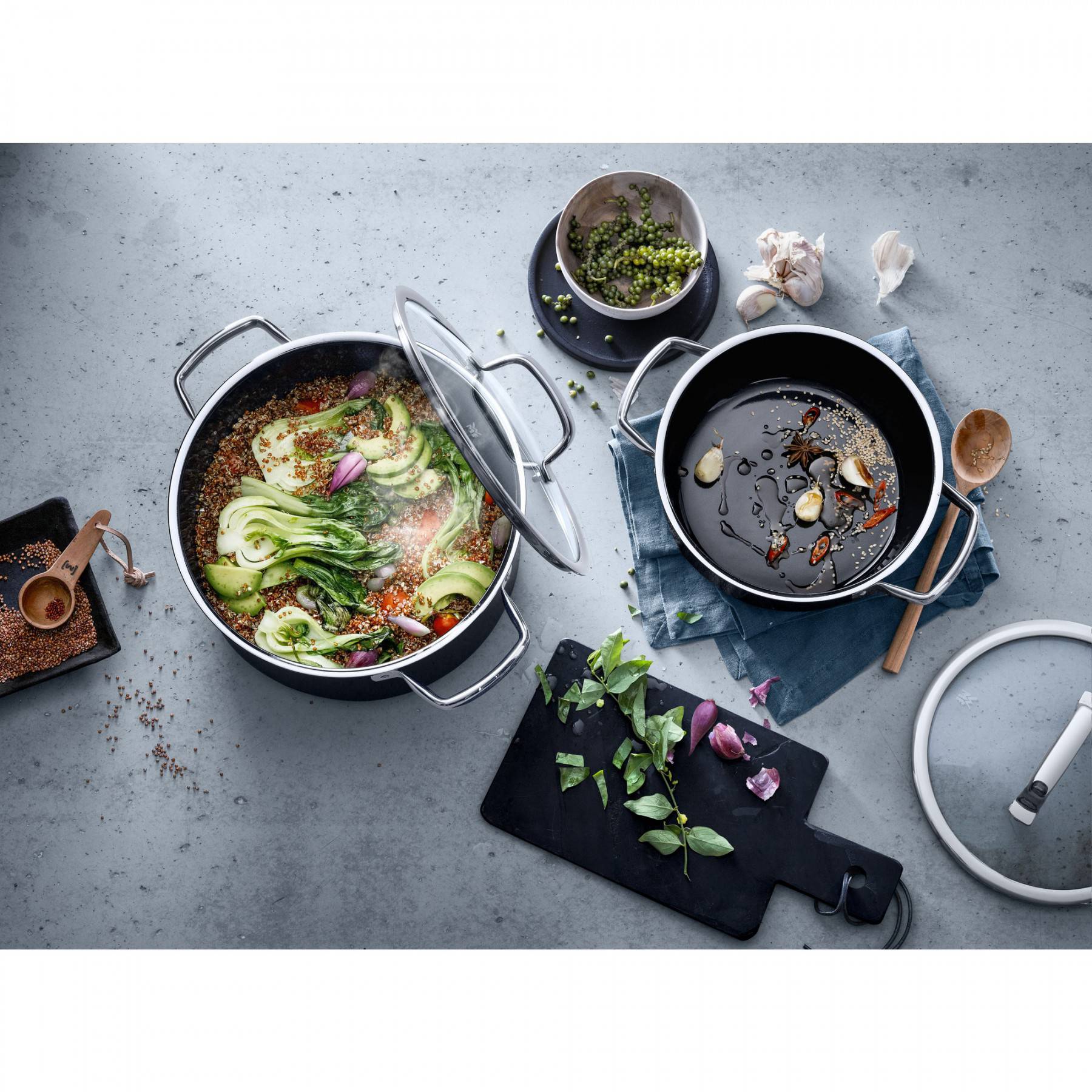 WMF Кастрюля 20 см Black Fusiontec | https://grandposuda.com.ua