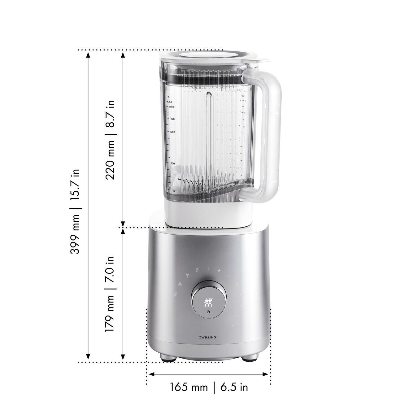 Zwilling Блендер Universal AC Motor Срібний Enfinigy | https://grandposuda.com.ua