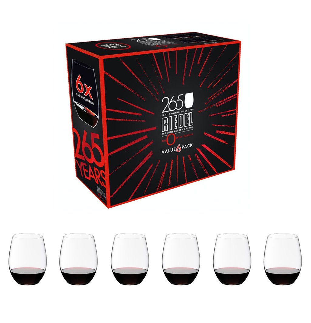 Riedel Набор бокалов для красного вина 6 предметов Cabernet / Merlot O Wine Tumbler | https://grandposuda.com.ua