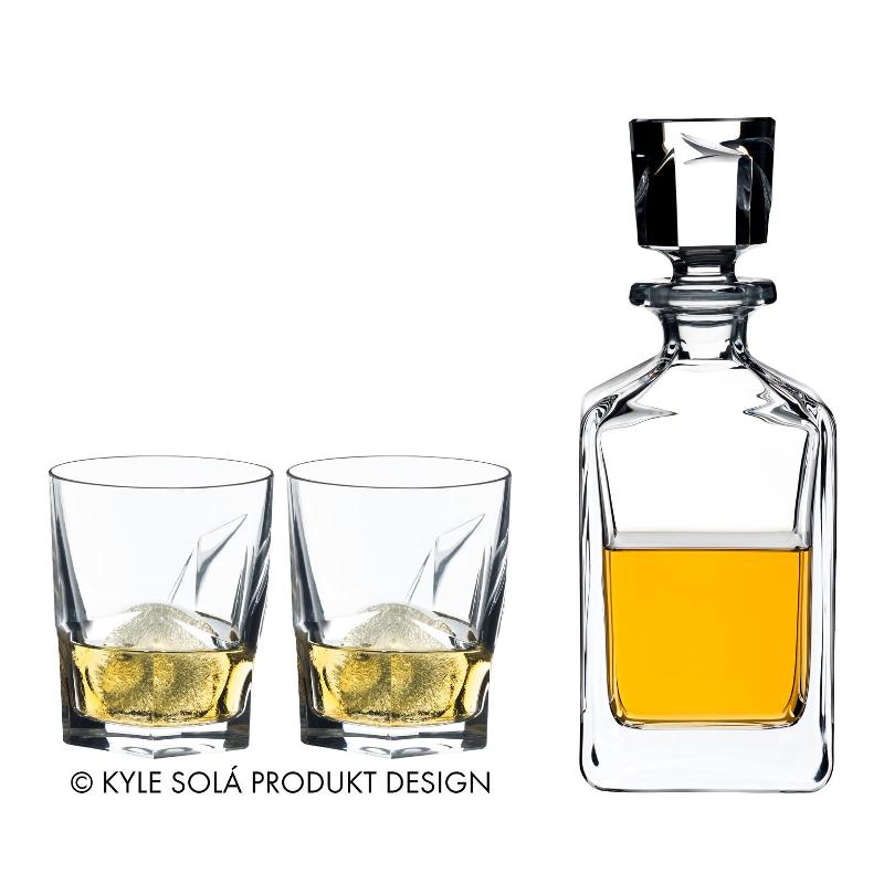 Riedel Набір графин і склянки для віскі, 3 предмета, Tumbler | https://grandposuda.com.ua
