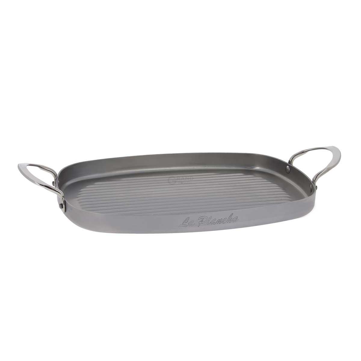 De Buyer Сковорода прямоугольная 38x26 см Mineral B Element | https://grandposuda.com.ua